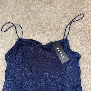 NWT Motel Rocks Blue Cheetah Print Mini Dress💙